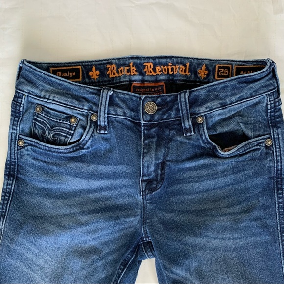 Rock Revival Ankle Skinny Maslyn size 26 Womens - Picture 3 of 12